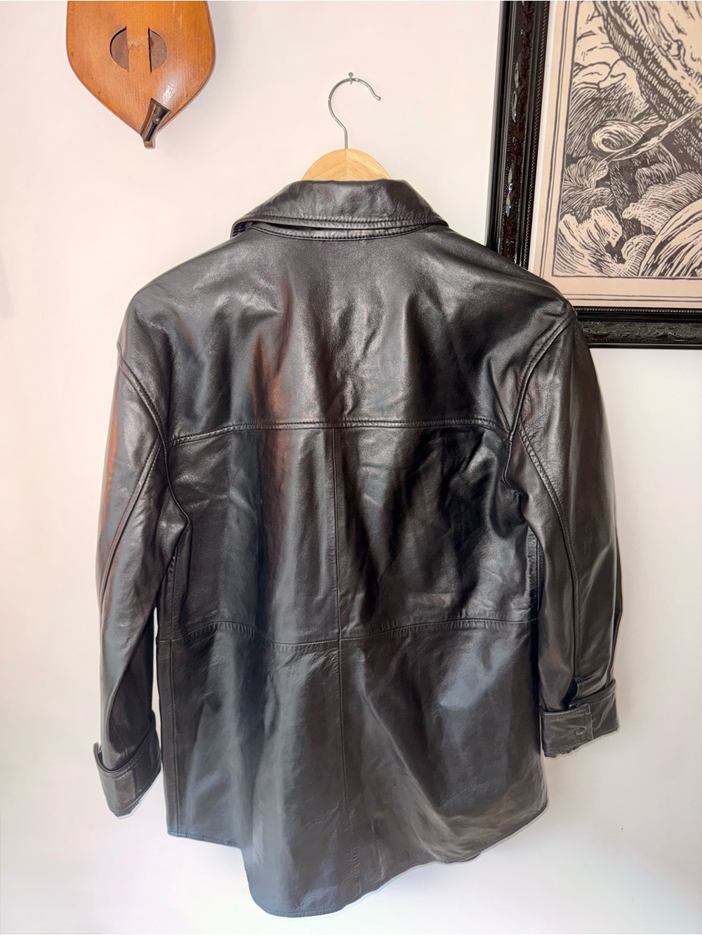Quince 100% Leather Shirt Jacket - Picture 3 of 4